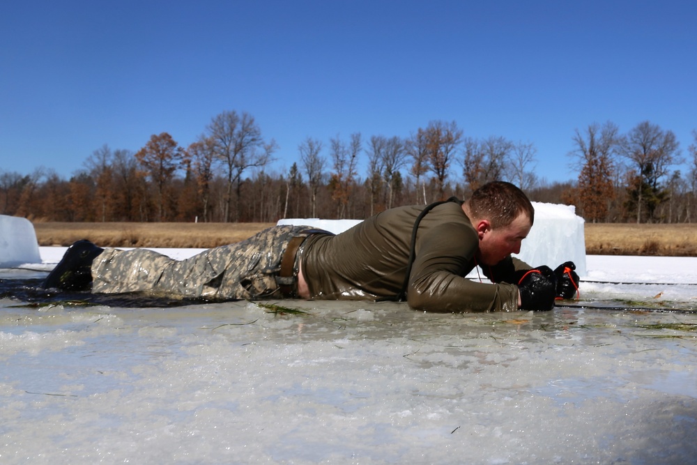 Cold-Weather Operations Course 18-06 students complete cold-water immersion training at Fort McCoy