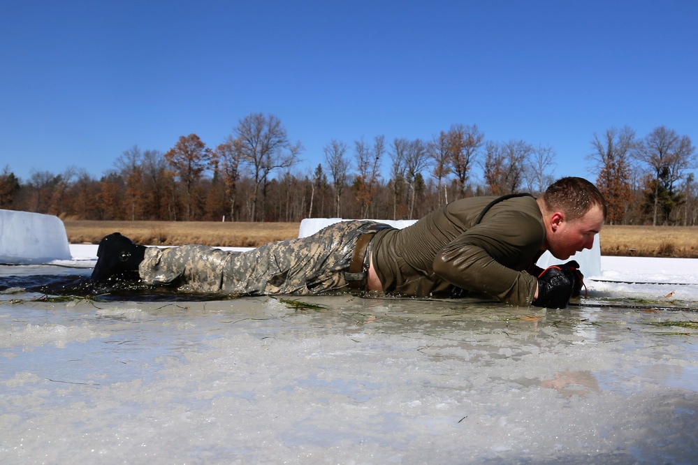 Cold-Weather Operations Course 18-06 students complete cold-water immersion training at Fort McCoy