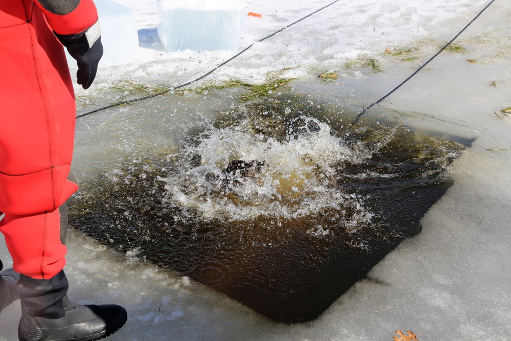 Cold-Weather Operations Course 18-06 students complete cold-water immersion training at Fort McCoy