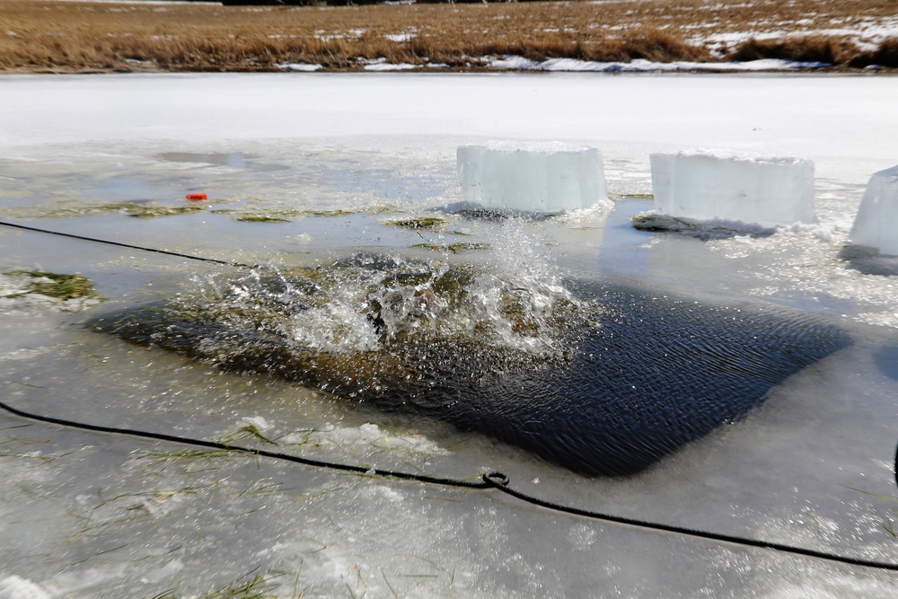 Cold-Weather Operations Course 18-06 students complete cold-water immersion training at Fort McCoy