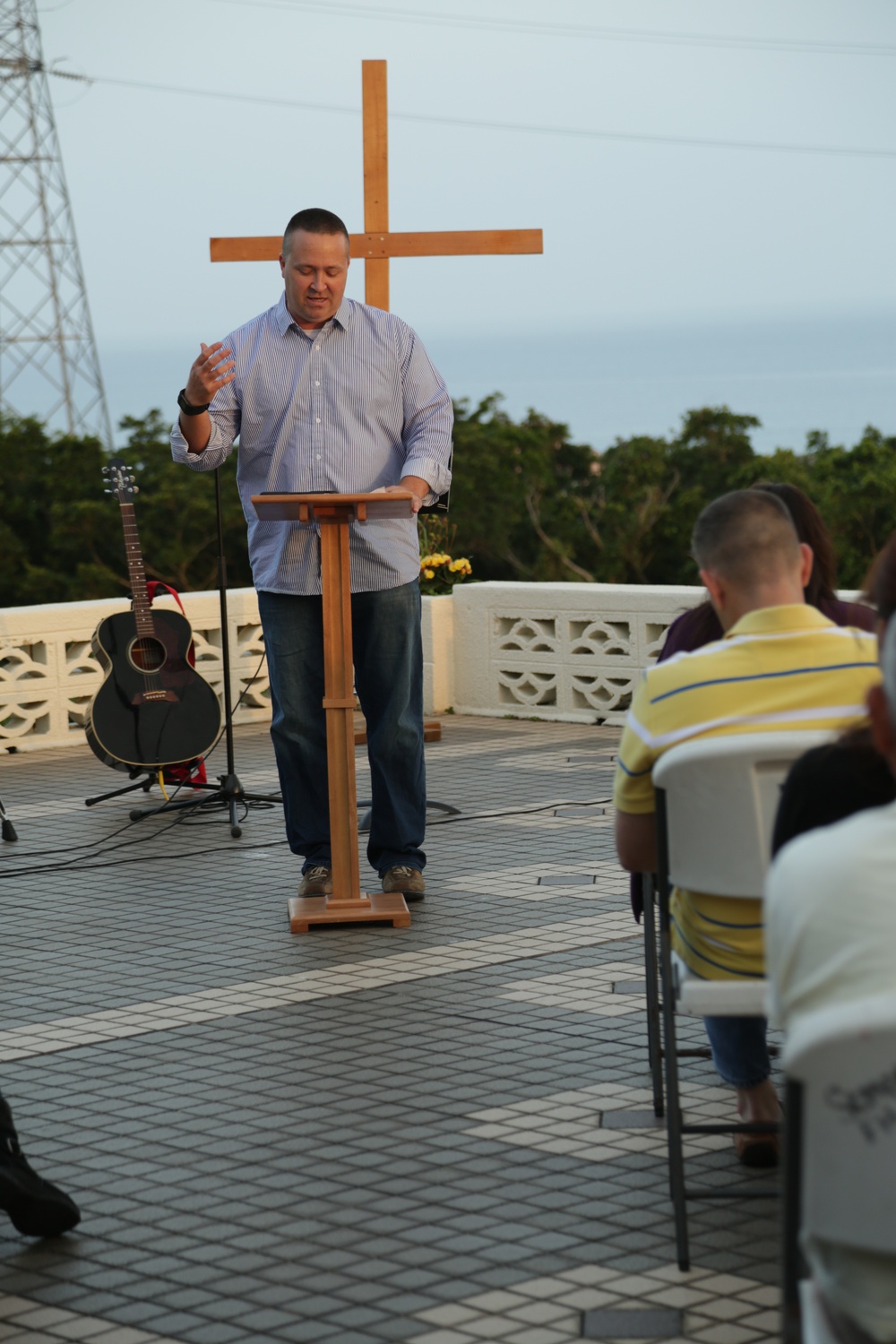 Local and US communities celebrate Easter together with Sunrise service