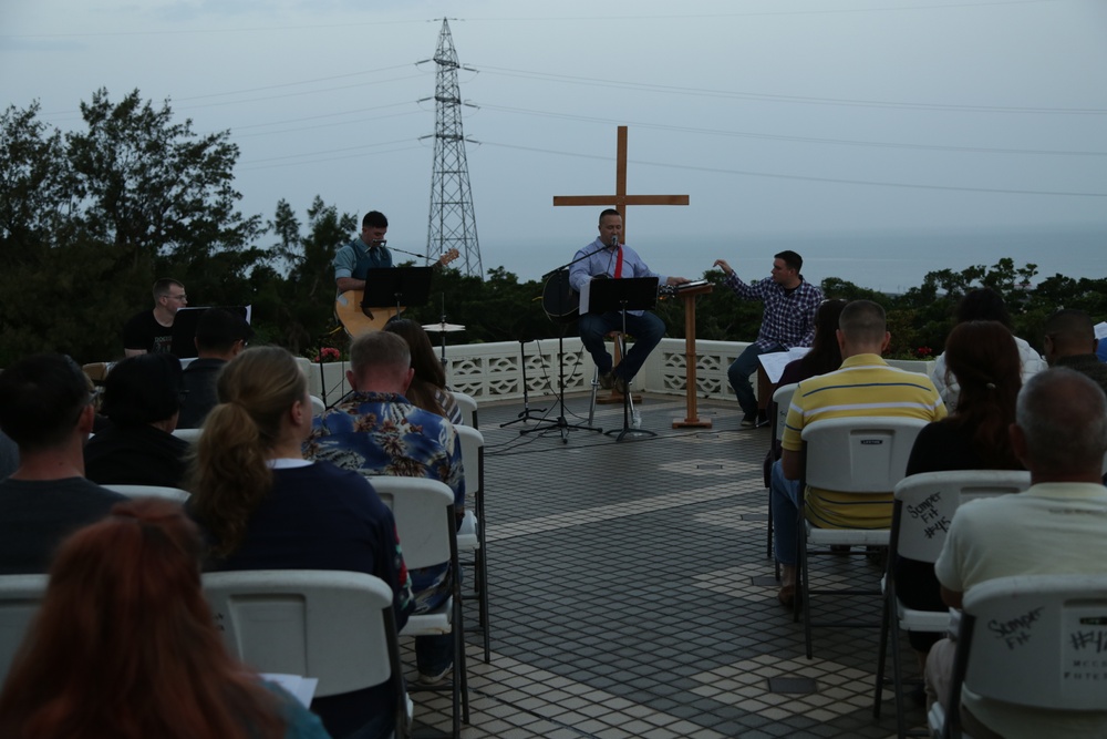 Local and US communities celebrate Easter together with Sunrise service