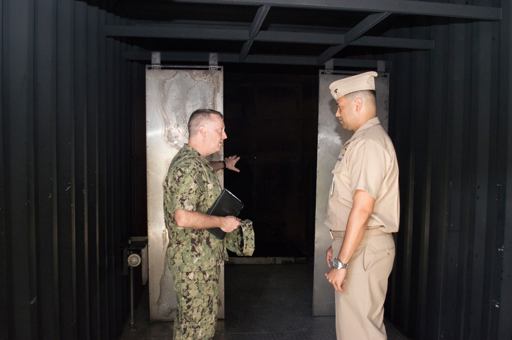 MHQ Visits NSTCP det Guam MT-1000