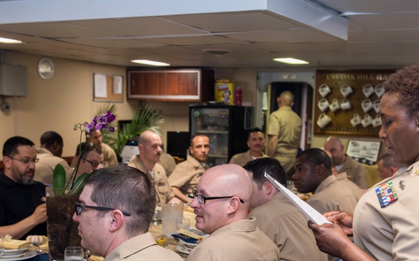 USS Oak Hill (LSD 51) celebrates chiefs' birthday