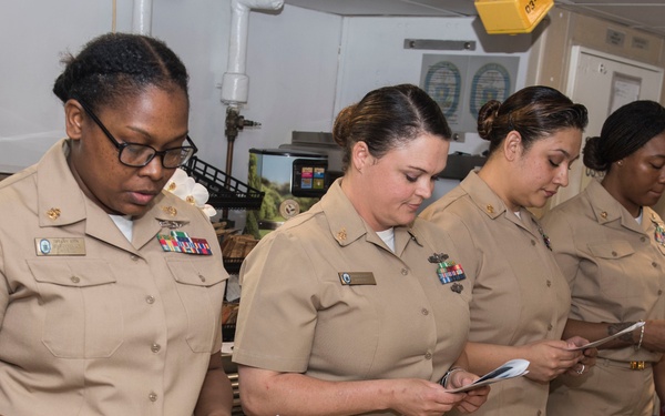 USS Oak Hill (LSD 51) celebrates chiefs' birthday