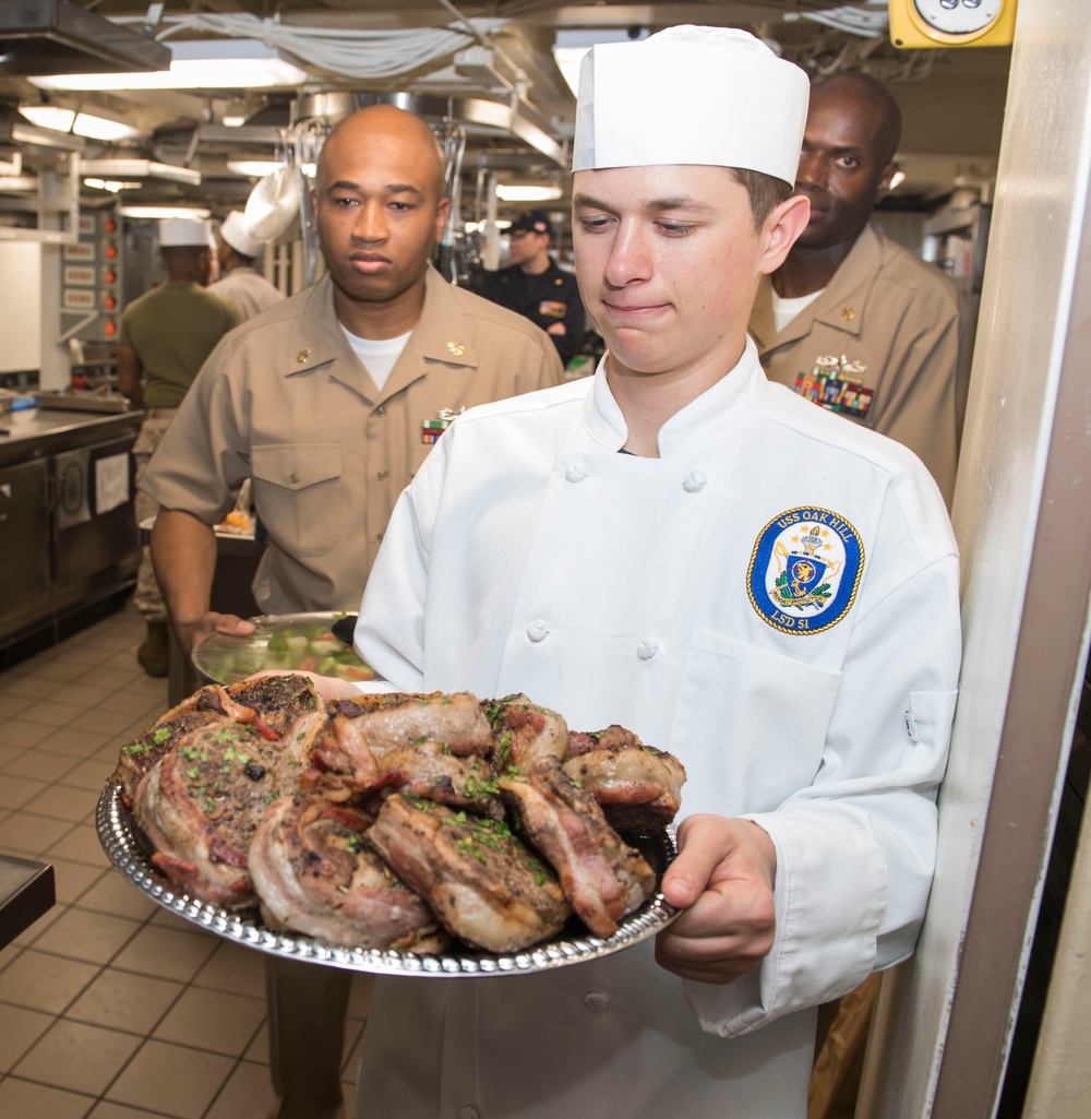 USS Oak Hill (LSD 51) celebrates chiefs' birthday