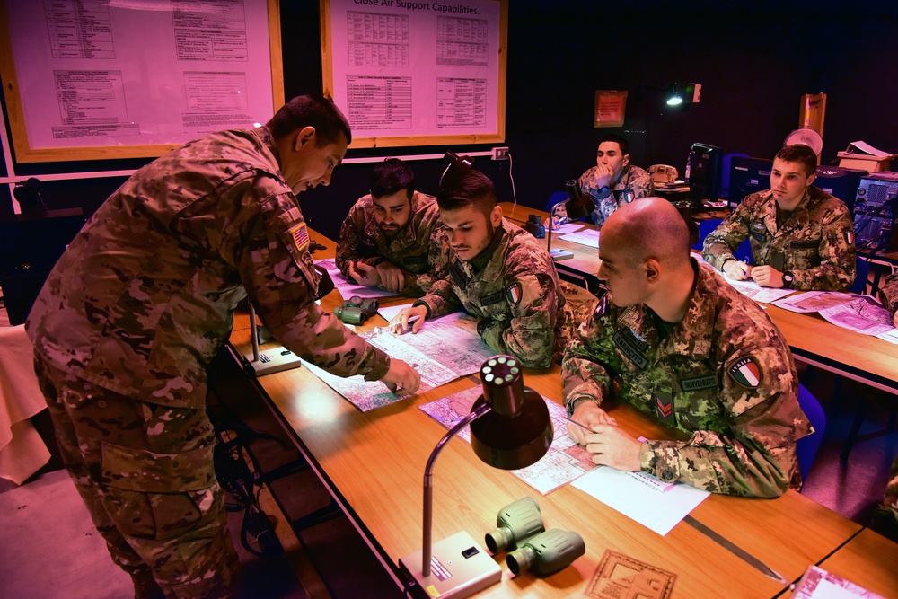 Italian Army Training at Vicenza, Italy.