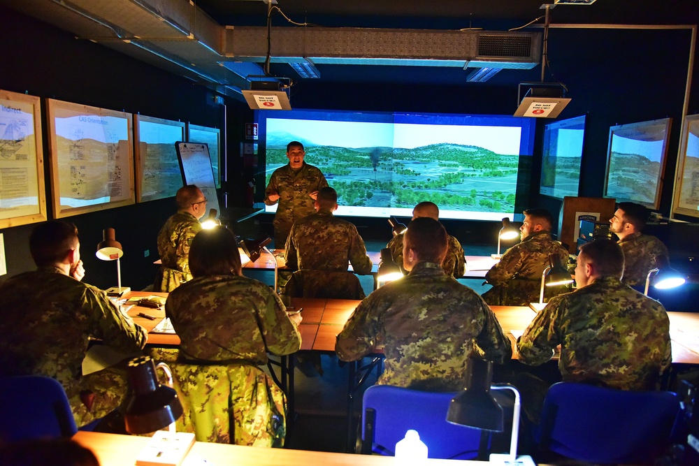 Italian Army Training at Vicenza, Italy.