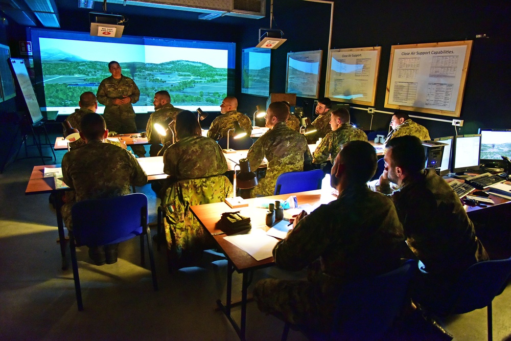 Italian Army Training at Vicenza, Italy.