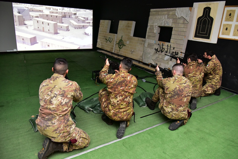 Italian Army Training at Vicenza, Italy.