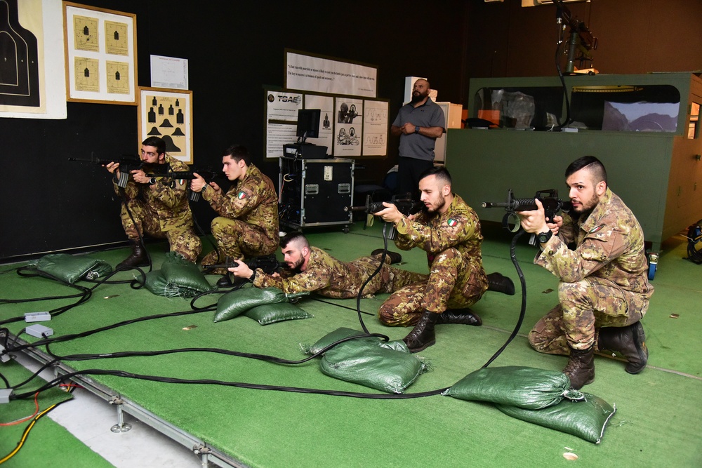 Italian Army Training at Vicenza, Italy.