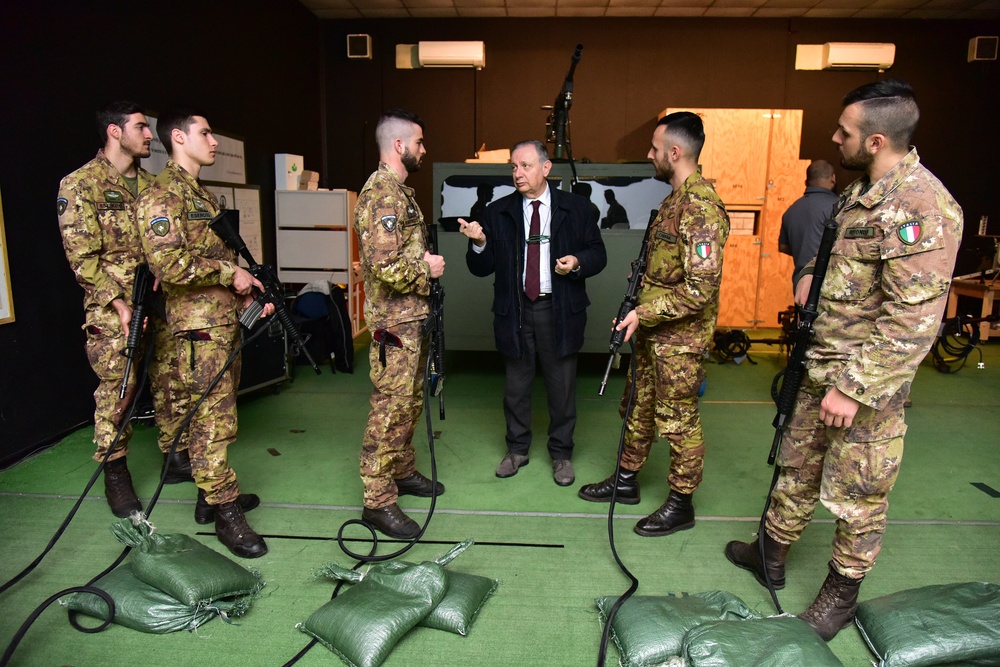 Italian Army Training at Vicenza, Italy.