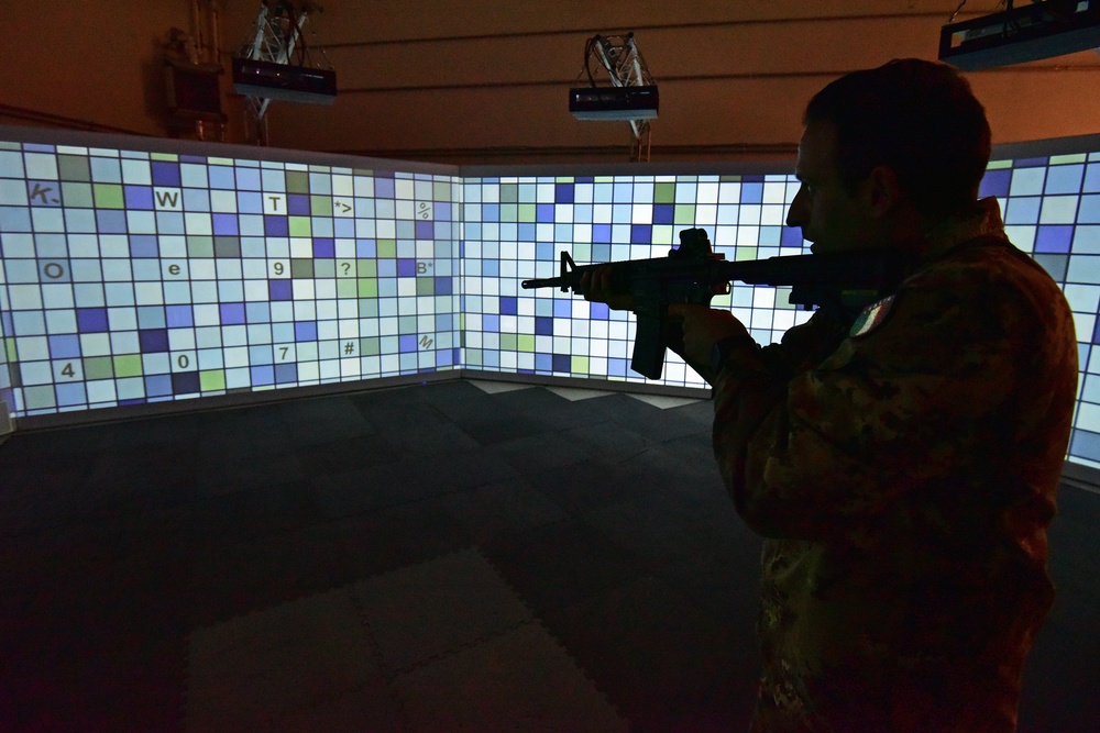 Italian Army Training at Vicenza, Italy.