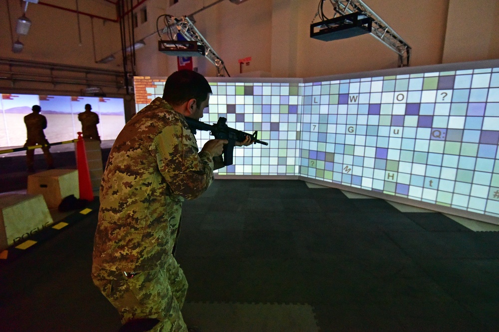 Italian Army Training at Vicenza, Italy.