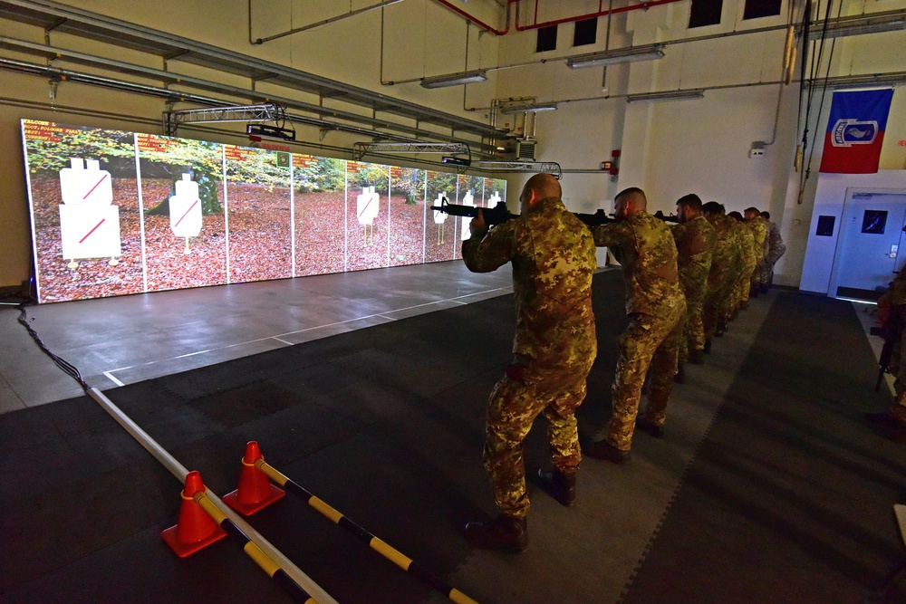 Italian Army Training at Vicenza, Italy.