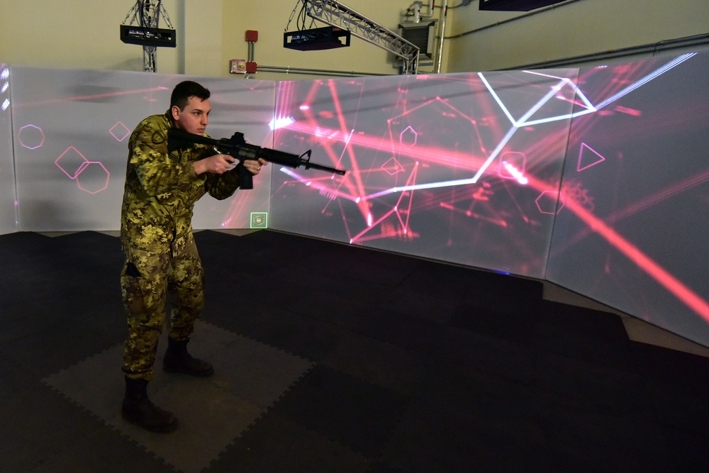 Italian Army Training at Vicenza, Italy.