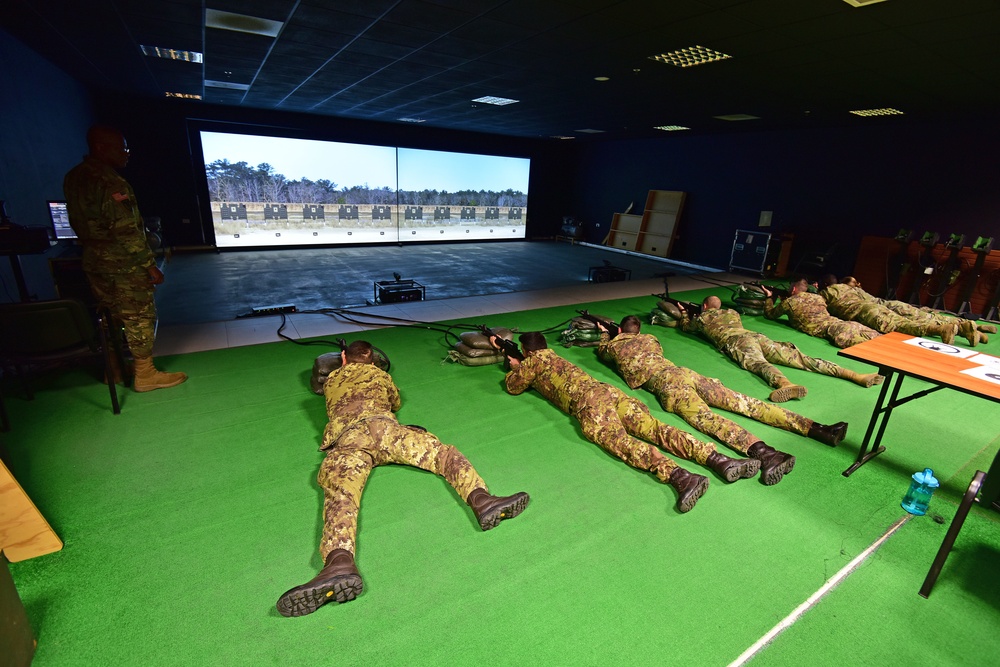 Italian Army Training at Vicenza, Italy.