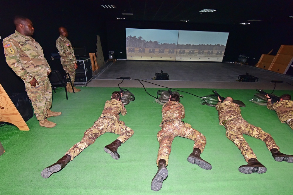 Italian Army Training at Vicenza, Italy.