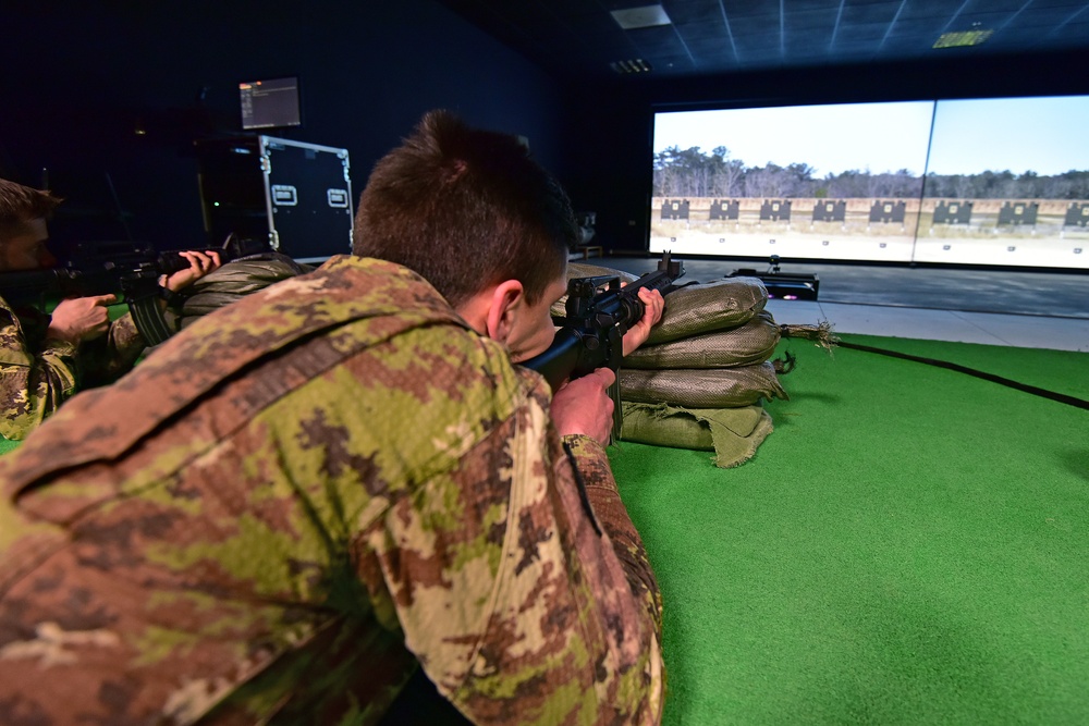 Italian Army Training at Vicenza, Italy.