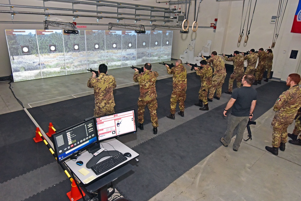 Italian Army Training at Vicenza, Italy.