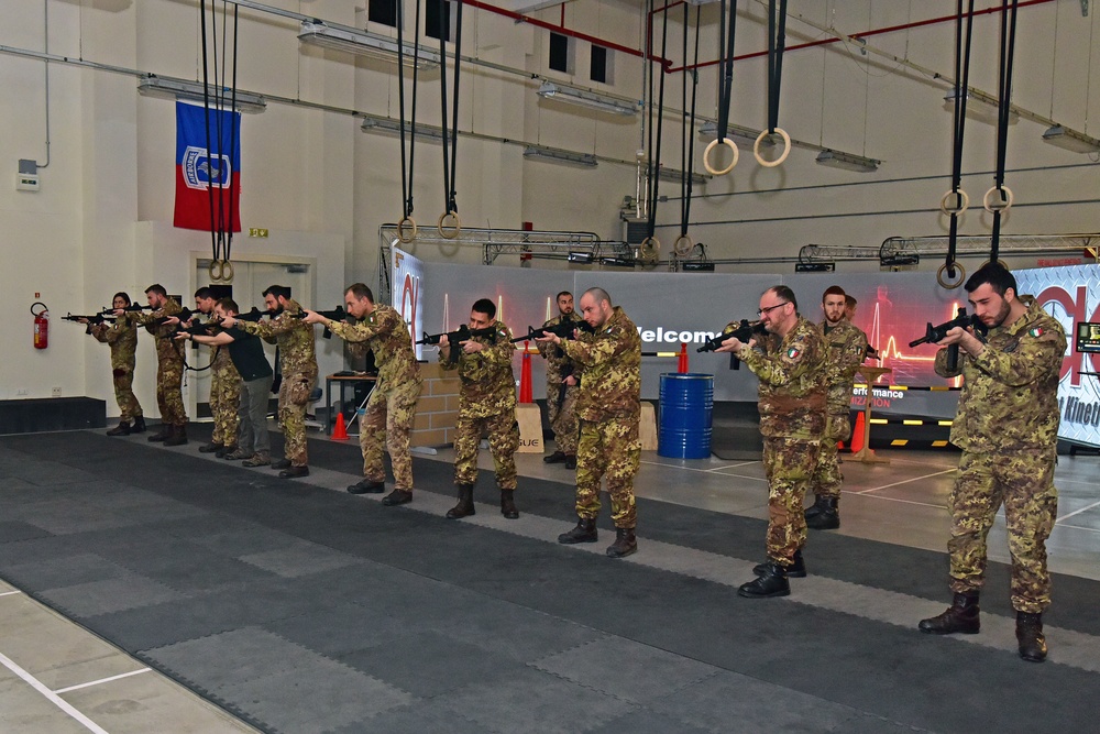 Italian Army Training at Vicenza, Italy.