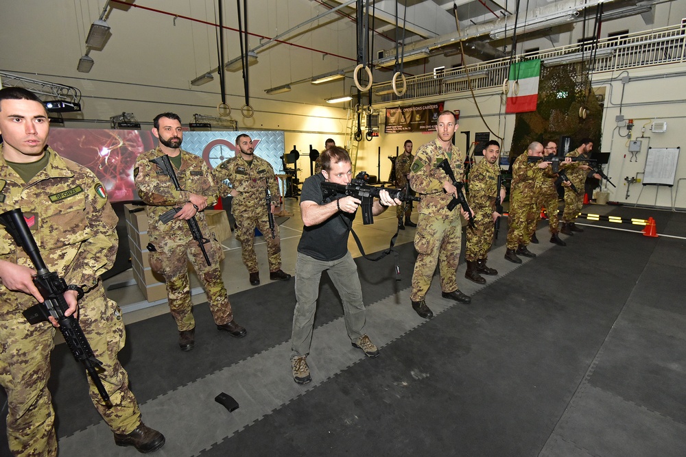 Italian Army Training at Vicenza, Italy.