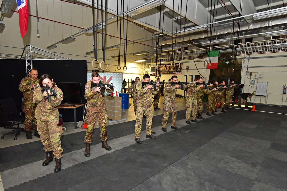 Italian Army Training at Vicenza, Italy.