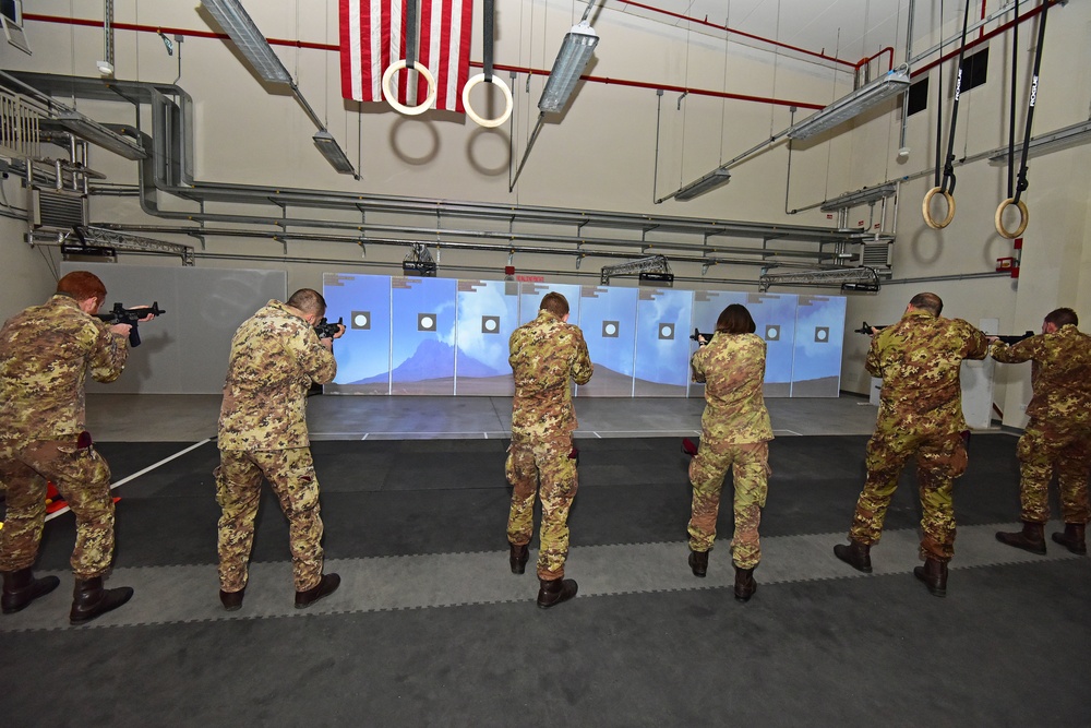 Italian Army Training at Vicenza, Italy.