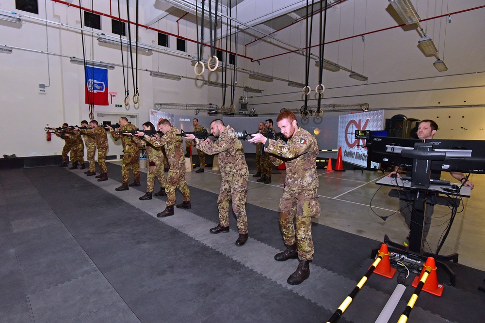 Italian Army Training at Vicenza, Italy.