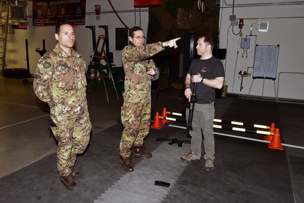 Italian Army Training at Vicenza, Italy.