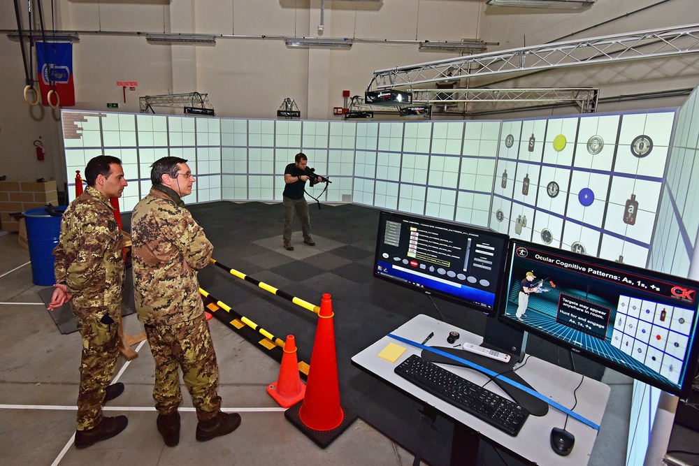 Italian Army Training at Vicenza, Italy.