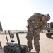 Army EOD tech prepares robot for joint training