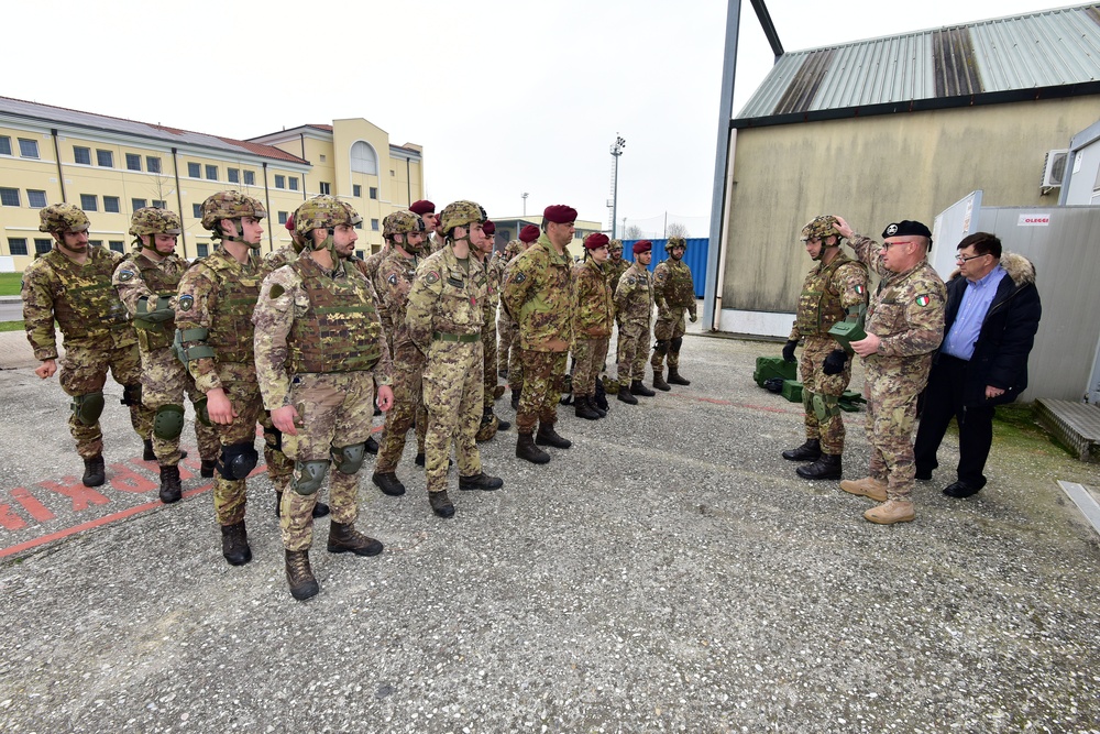 Italian Army Training at Vicenza, Italy, 29 March 2018.