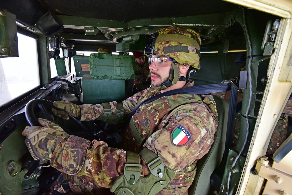 Italian Army Training at Vicenza, Italy, 29 March 2018.