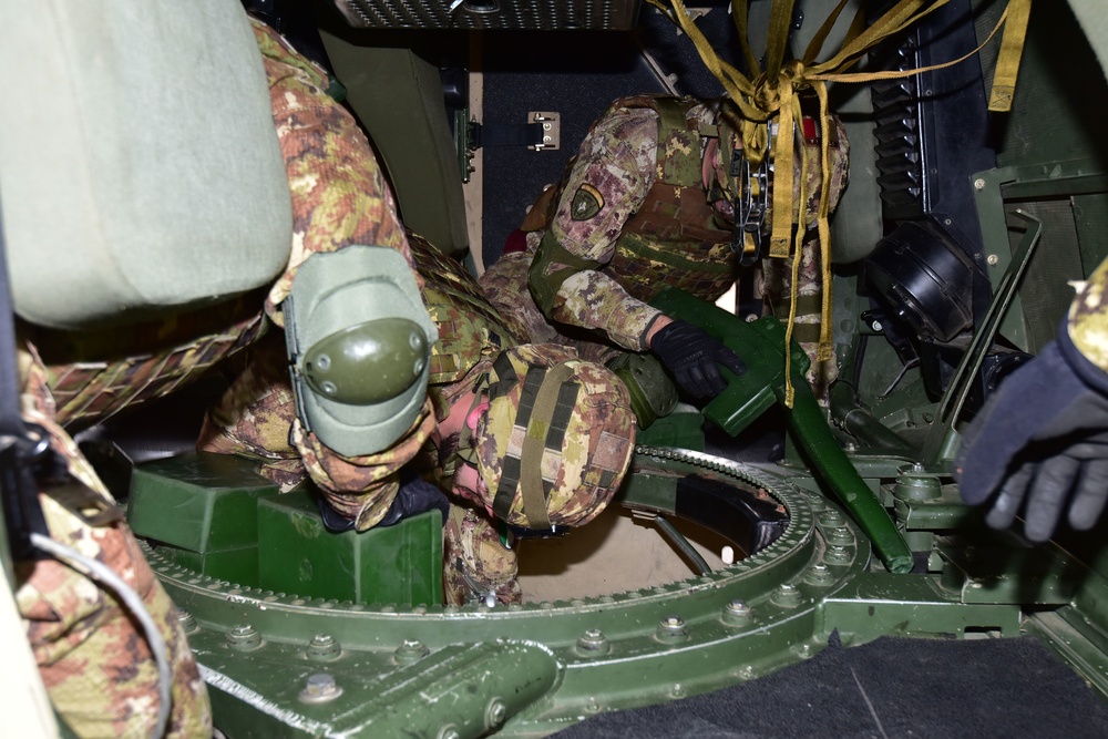 Italian Army Training at Vicenza, Italy, 29 March 2018.