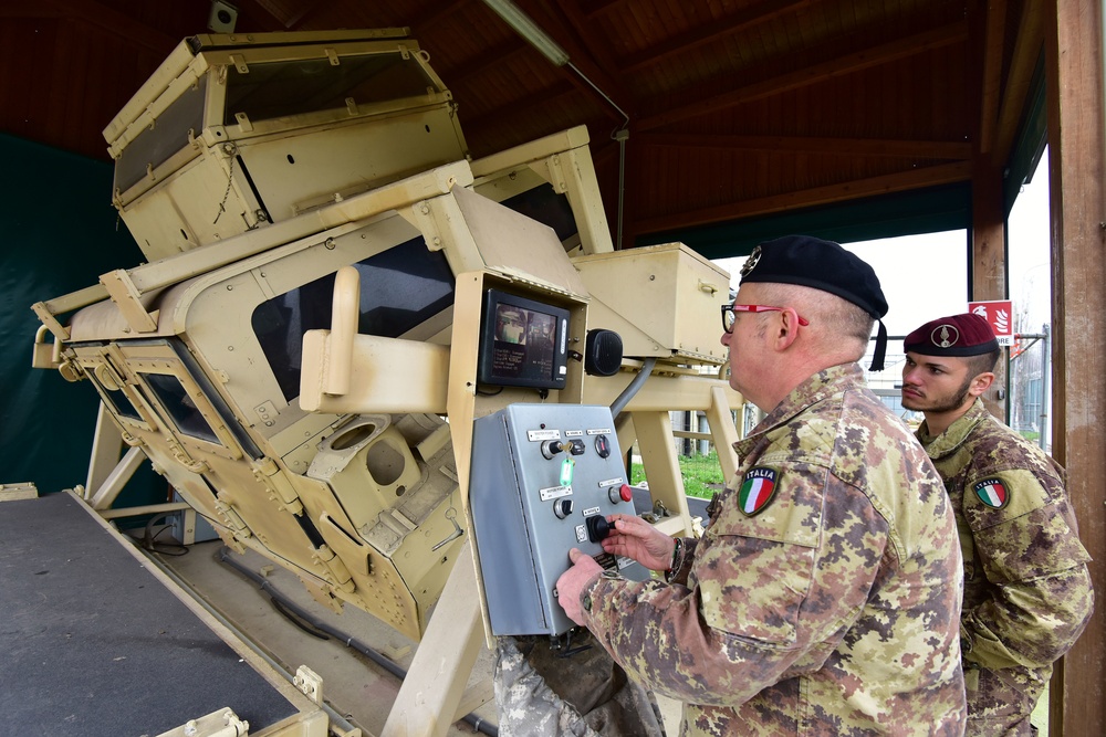 Italian Army Training at Vicenza, Italy, 29 March 2018.