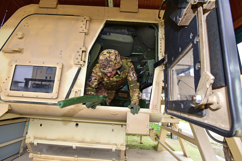 Italian Army Training at Vicenza, Italy, 29 March 2018.