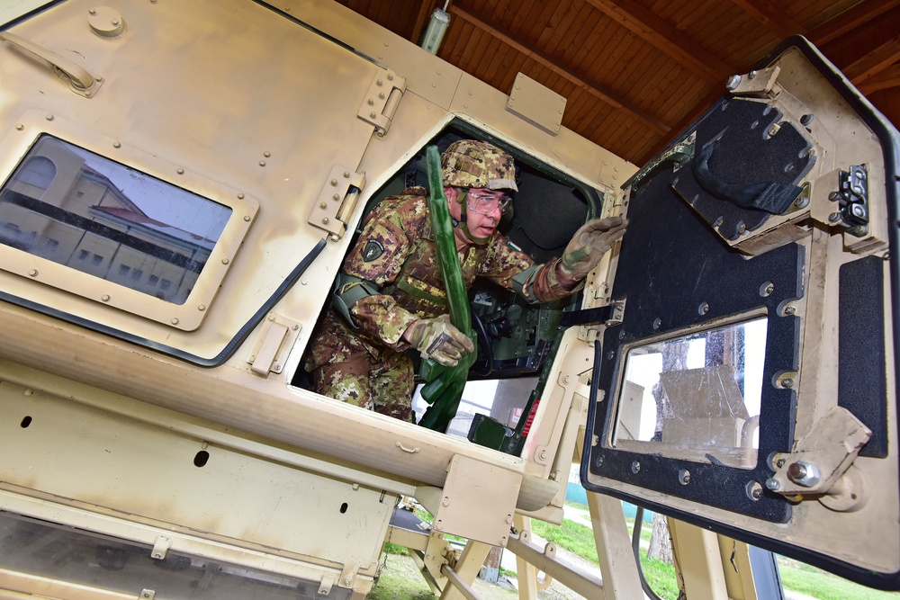 Italian Army Training at Vicenza, Italy, 29 March 2018.