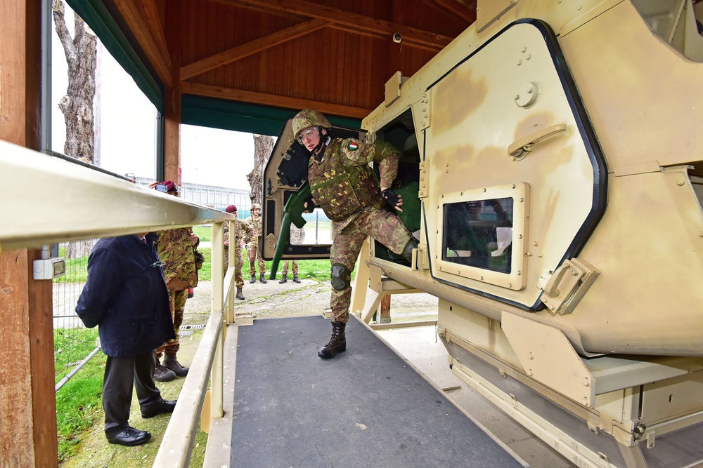 Italian Army Training at Vicenza, Italy, 29 March 2018.