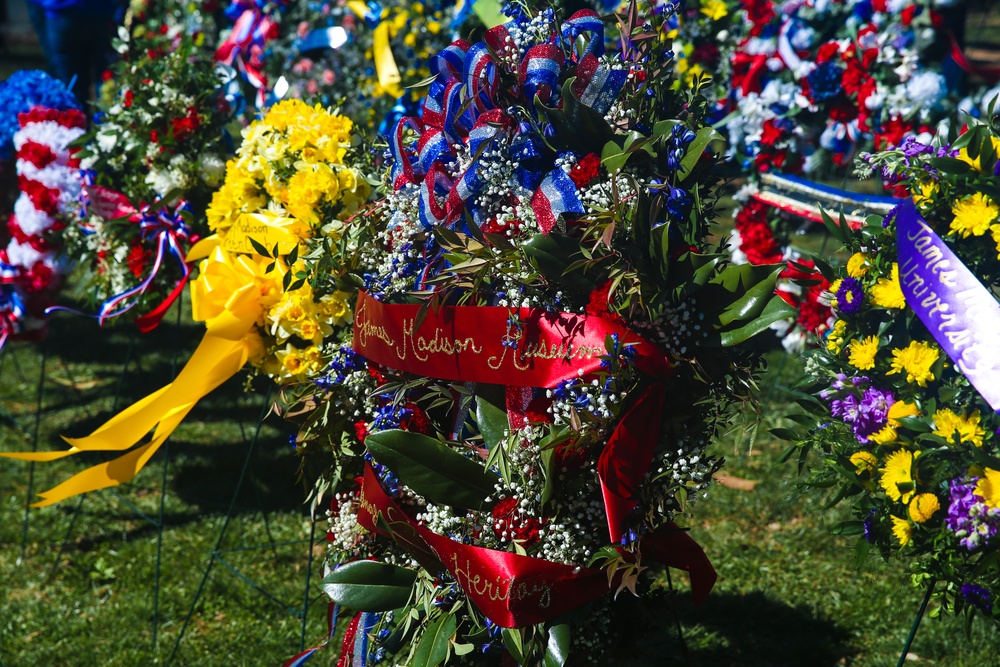 James Madison Wreath Laying