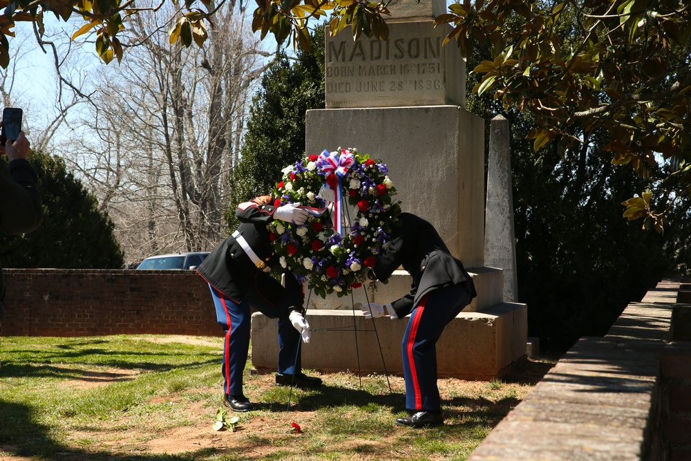 James Madison Wreath Laying