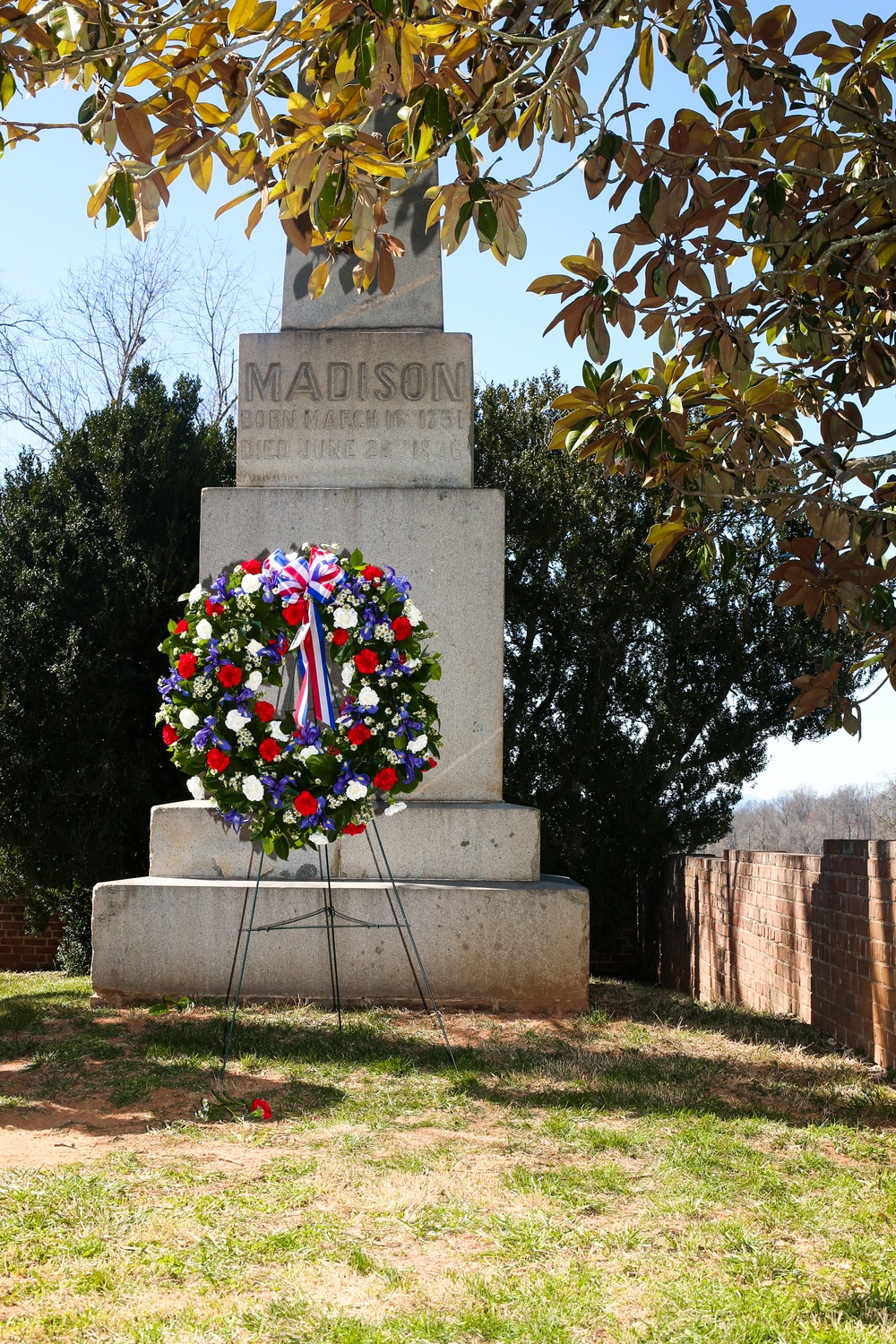 James Madison Wreath Laying