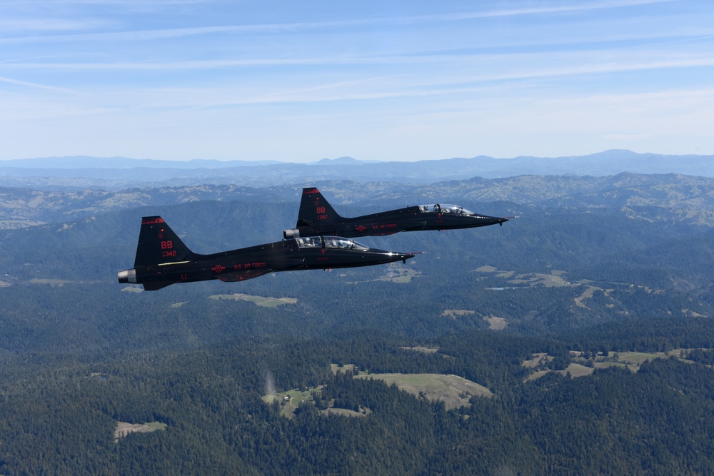 T-38 flight over Northern California
