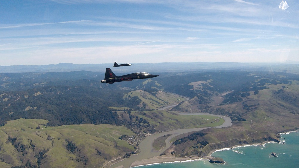 T-38 flight over Northern California