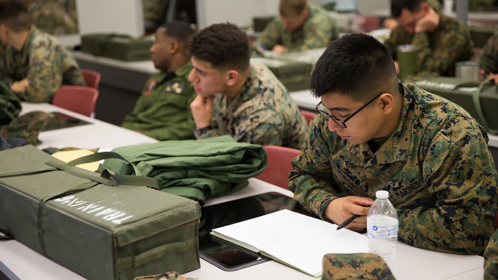 CBRN Marine Undergo Aircraft Equipment Training