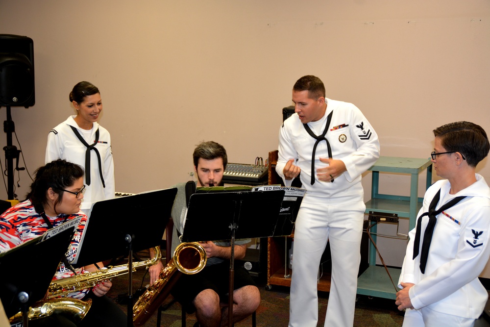 Navy Band Southwest visits McLennan Community College during Waco Navy Week