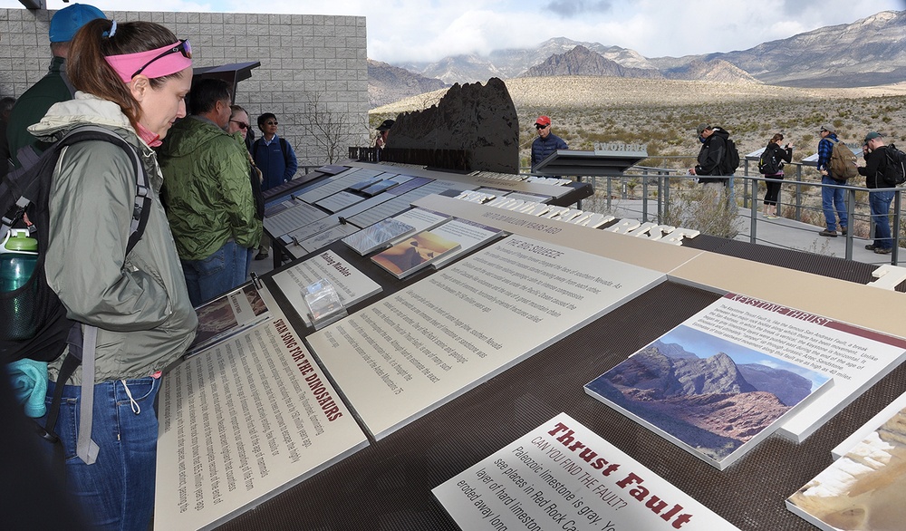Geologists learn studying past holds keys to future during visit to Red Rock Canyon