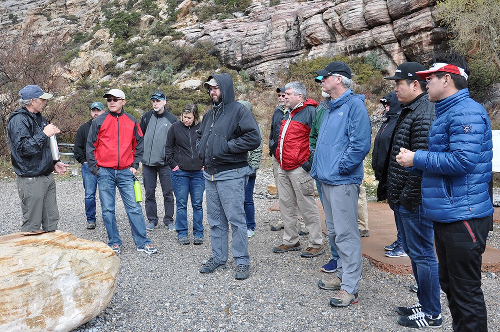 Geologists learn studying past holds keys to future during visit to Red Rock Canyon