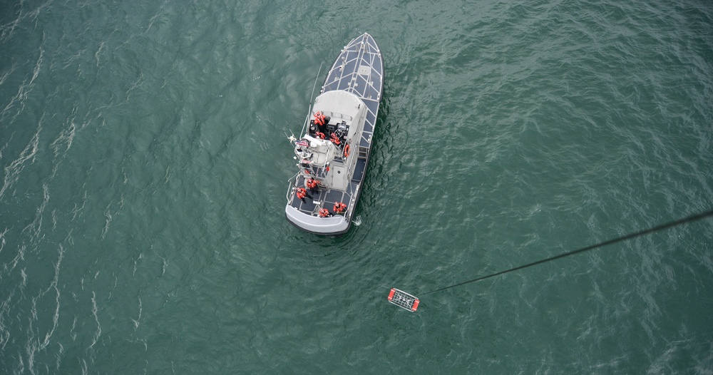 Coast Guard hoist training