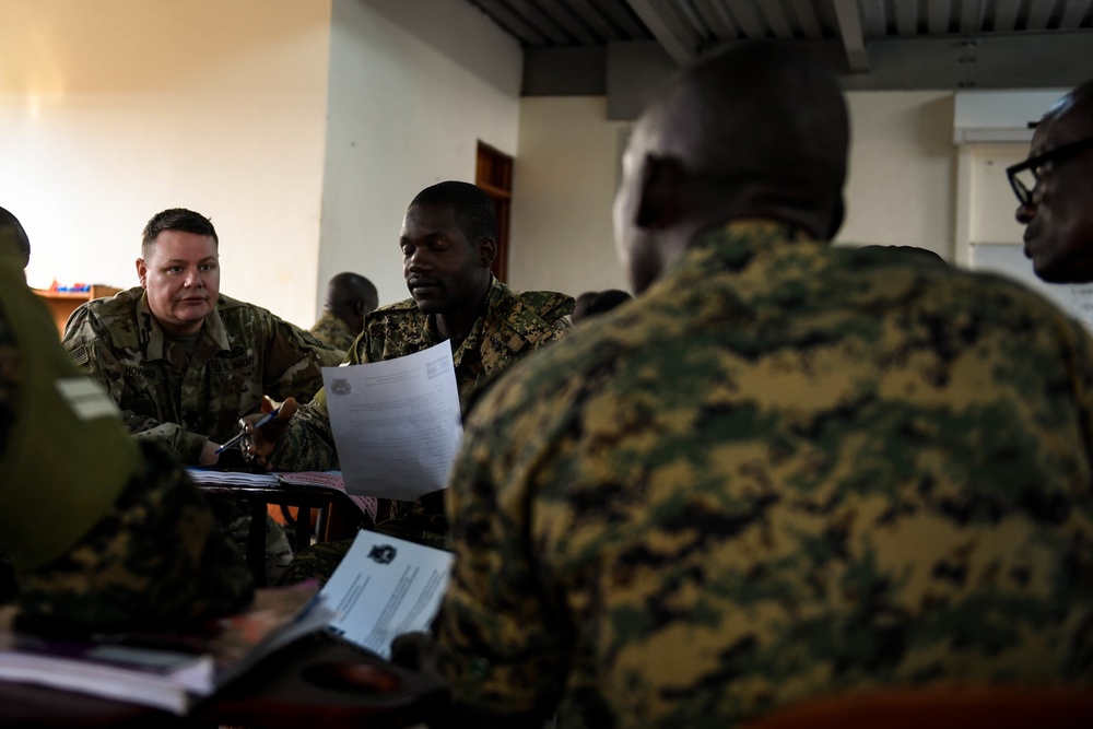 U.S. Soldiers teach UPDF Civil Affairs Course